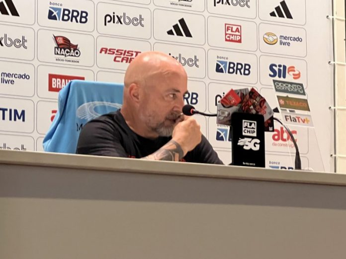 Sampaoli lamenta empate contra o Internacional: 'Faltou tranquilidade na hora da contundência'