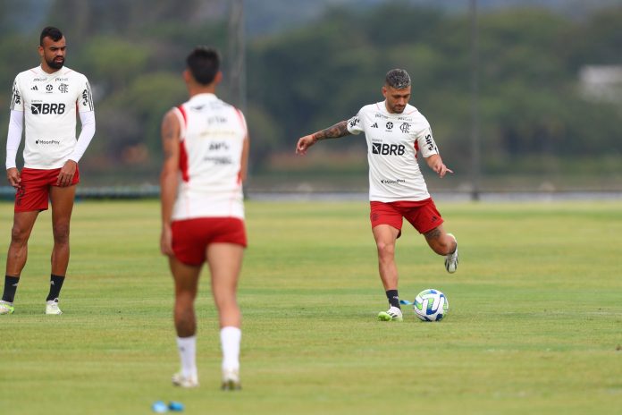 Em busca da vitória! Flamengo finaliza preparação para partida contra o Santos