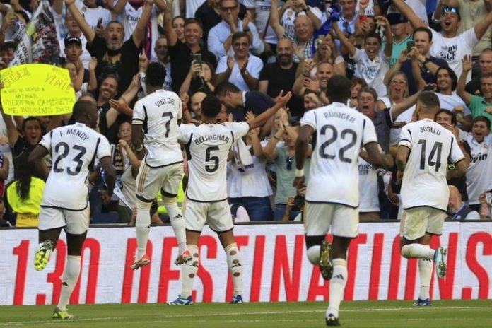 Com show de Bellingham e Vini Jr, Real Madrid goleia o Osasuna pelo Campeonato Espanhol