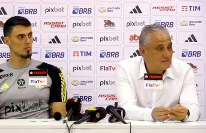 Tite destaca atuação do Flamengo na etapa inicial: 'Foi um grande primeiro tempo'